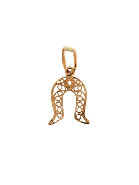 Rose gold horseshoe pendant ARP01