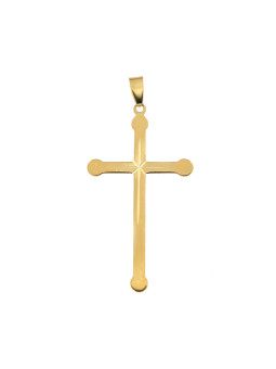 Yellow gold cross pendant AGK01-02