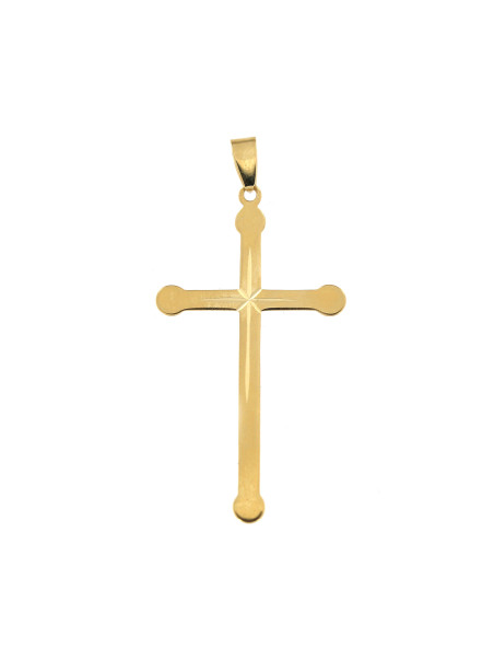 Yellow gold cross pendant AGK01-02