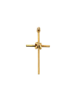 Yellow gold cross pendant AGK01-11