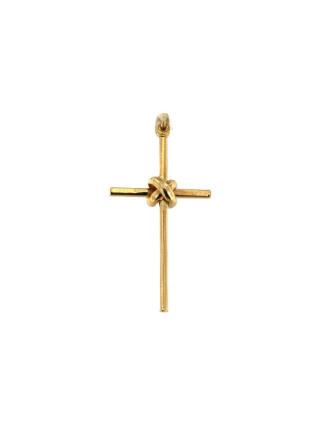Yellow gold cross pendant AGK01-11