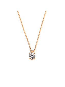 Rose gold pendant necklace CPR01-01