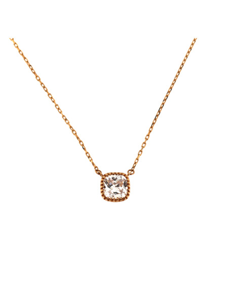 Rose gold pendant necklace CPR04-02