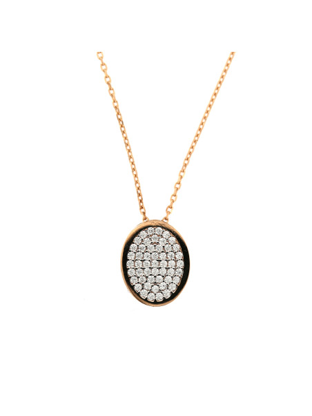Rose gold pendant necklace CPR08-01