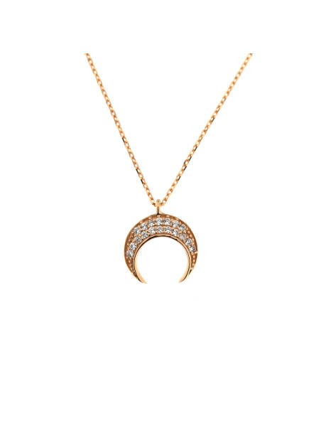 Rose gold pendant necklace CPR08-02
