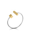 Gold plated silver cuff bracelet FID20-BRA14 