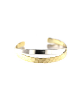 Gold plated silver cuff bracelet FID20-BRA15