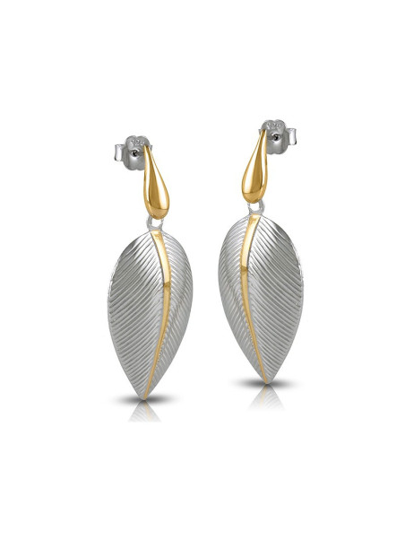 Gold plated silver earrings FID02-E070