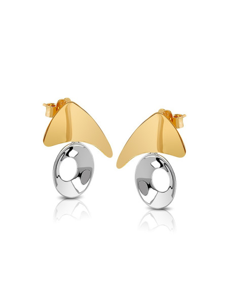 Gold plated silver earrings FID03-E095