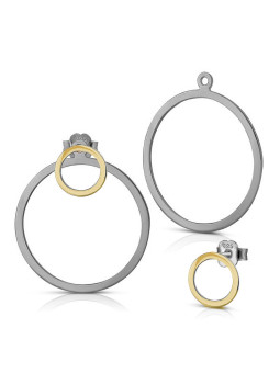 Gold plated silver earrings FID20-AR1