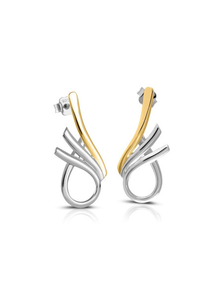 Gold plated silver earrings FID22-E03