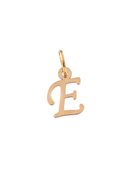 Rose gold initial letter pendant ARR-E-01