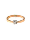Rose gold ring with diamond DRBR01-06