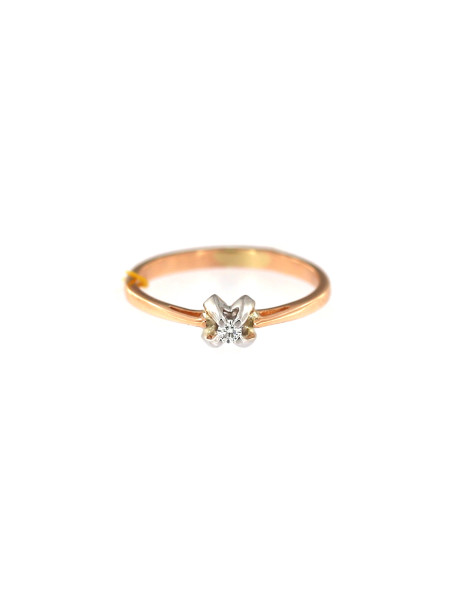 Rose gold ring with diamond DRBR01-09