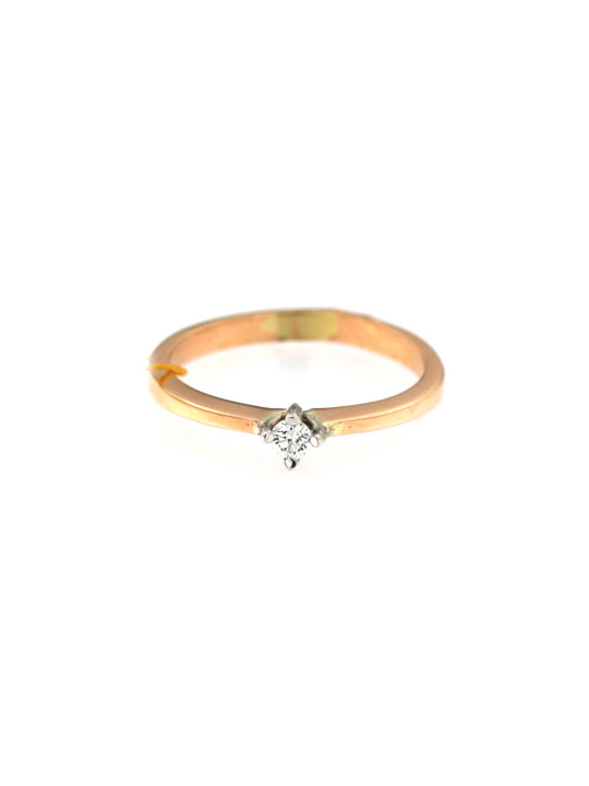 Rose gold ring with diamond DRBR02-02