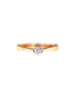 Rose gold ring with diamond DRBR03-02
