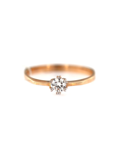 Rose gold ring with diamond DRBR02-03