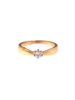 Rose gold ring with diamond DRBR03-07