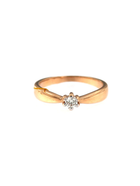 Rose gold ring with diamond DRBR02-07 0.28 ct