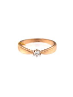 Rose gold ring with diamond DRBR03-08