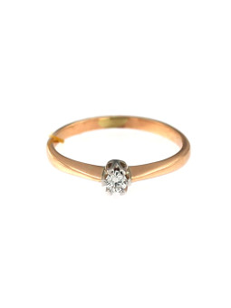 Rose gold ring with diamond DRBR03-09