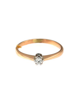 Rose gold ring with diamond DRBR02-09