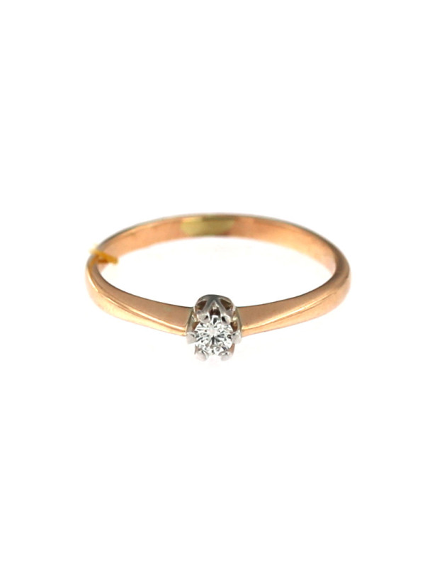 Rose gold ring with diamond DRBR03-09