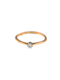 Rose gold ring with diamond DRBR03-10