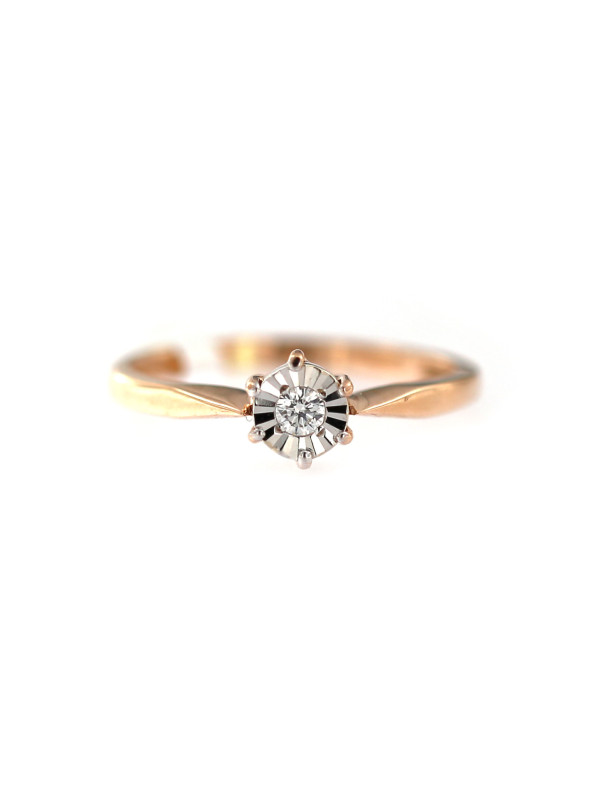 Rose gold ring with diamond DRBR04-01