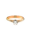 Rose gold ring with diamond DRBR02-12 