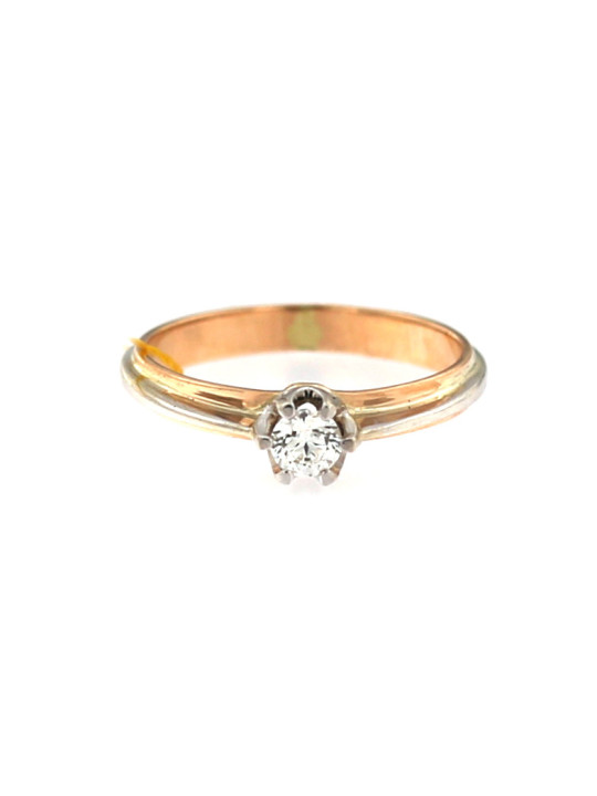 Rose gold ring with diamond DRBR04-03