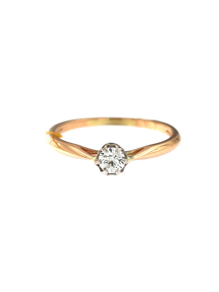 Rose gold ring with diamond DRBR02-13