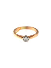 Rose gold ring with diamond DRBR04-05