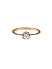 Rose gold ring with diamond DRBR04-01 16.5MM 