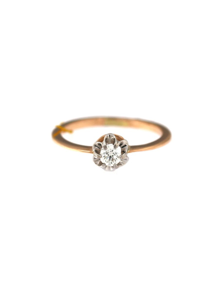 Rose gold ring with diamond DRBR04-01