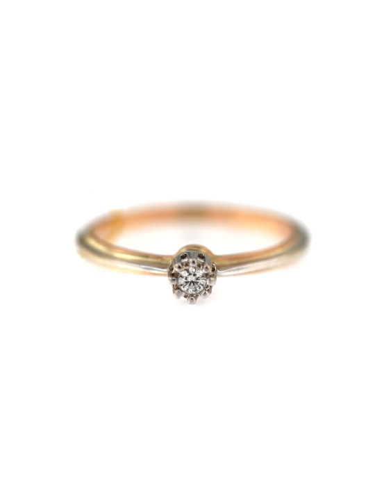 Rose gold ring with diamond DRBR04-07