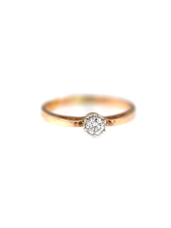 Rose gold ring with diamond DRBR04-09