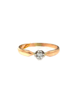 Rose gold ring with diamond DRBR04-10