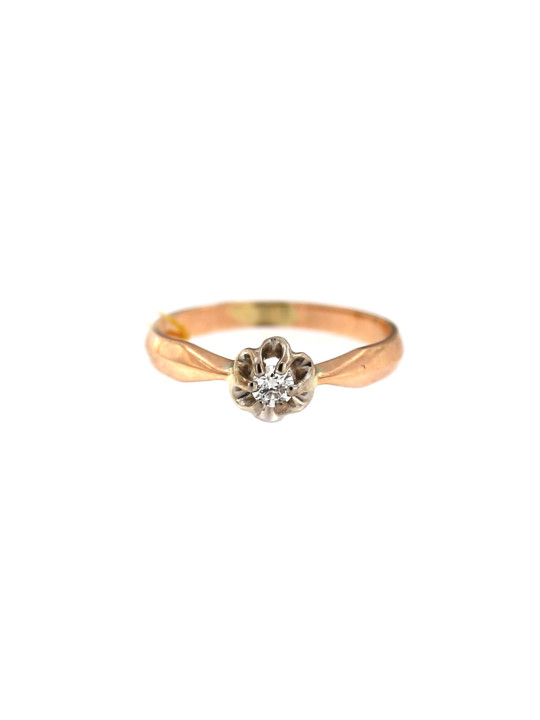 Rose gold ring with diamond DRBR04-13