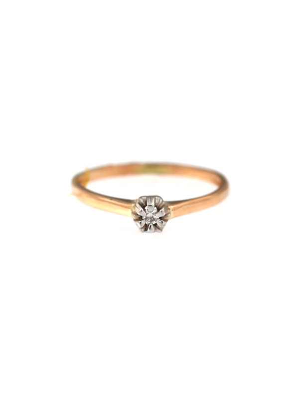 Rose gold ring with diamond DRBR04-14