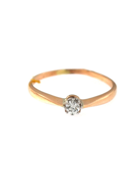 Rose gold ring with diamond DRBR03-05