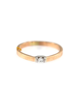 Rose gold ring with diamond DRBR07-05
