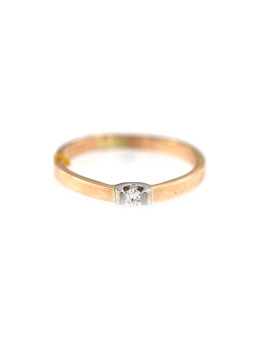 Rose gold ring with diamond DRBR05-02