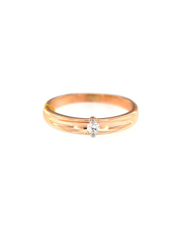 Rose gold ring with diamond DRBR06-03