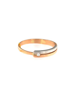 Auksinis žiedas su briliantu DRBR06-06