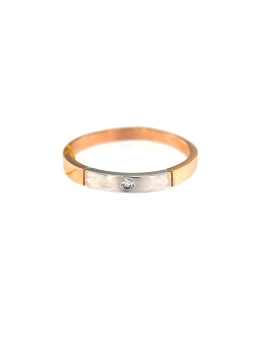 Rose gold ring with diamond DRBR12-07 0.025 ct