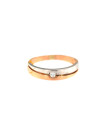 Rose gold ring with diamond DRBR06-08