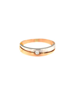 Rose gold ring with diamond DRBR12-08