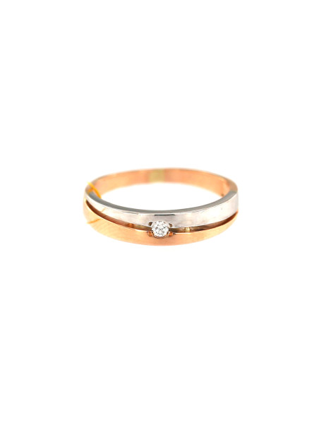 Rose gold ring with diamond DRBR12-08