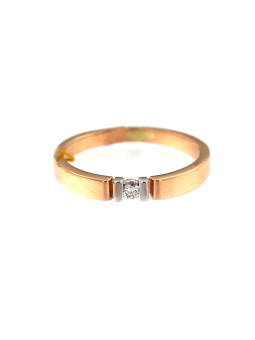 Auksinis žiedas su briliantu DRBR06-09